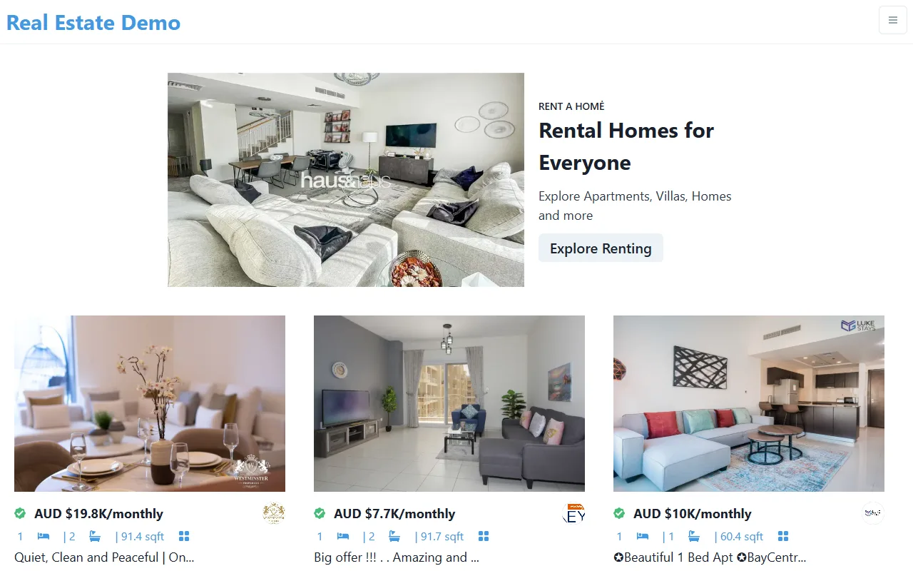 부동산 분양 홍보 웹사이트